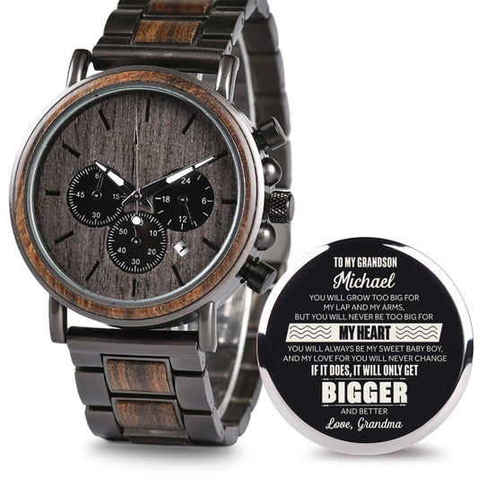 It Will Only Get Bigger - Personalized Engraved Wooden Watches GQ026