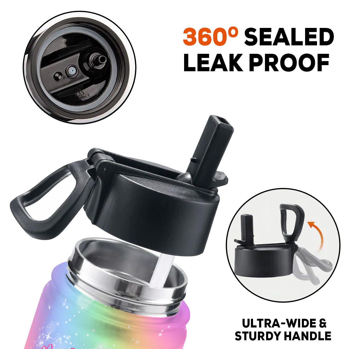 Water Reminder For Kid - Personalized Custom Kids Water Bottle