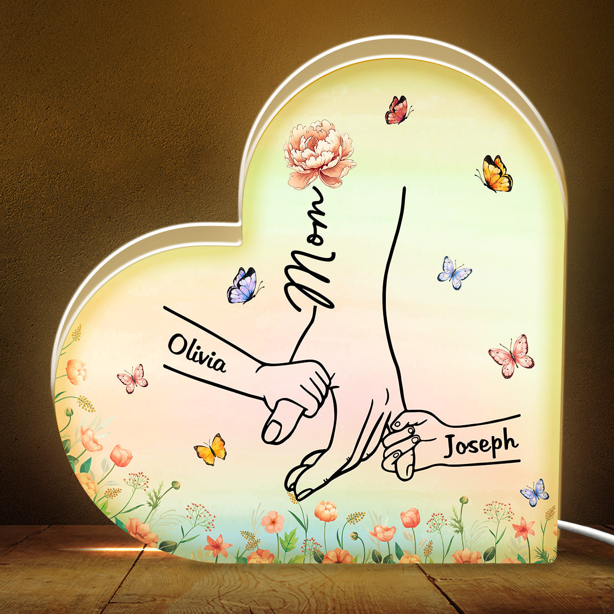 Hold My Hand - Personalized Custom Light Box