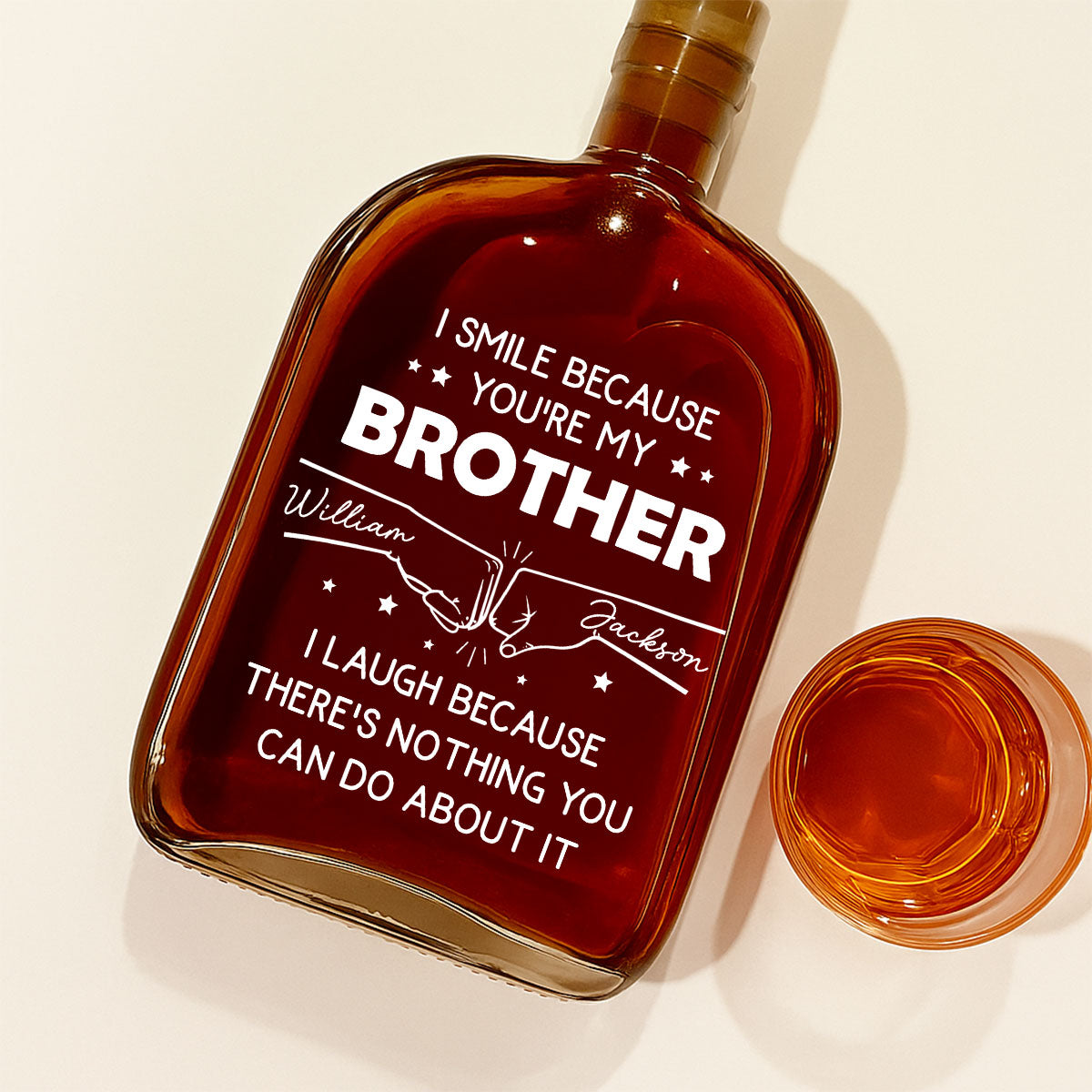 My Brother - Personalized Custom Spirits Decanter
