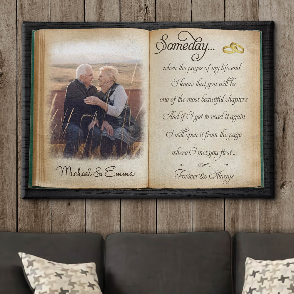 The Pages Of My Life - Personalized Custom Photo Canvas