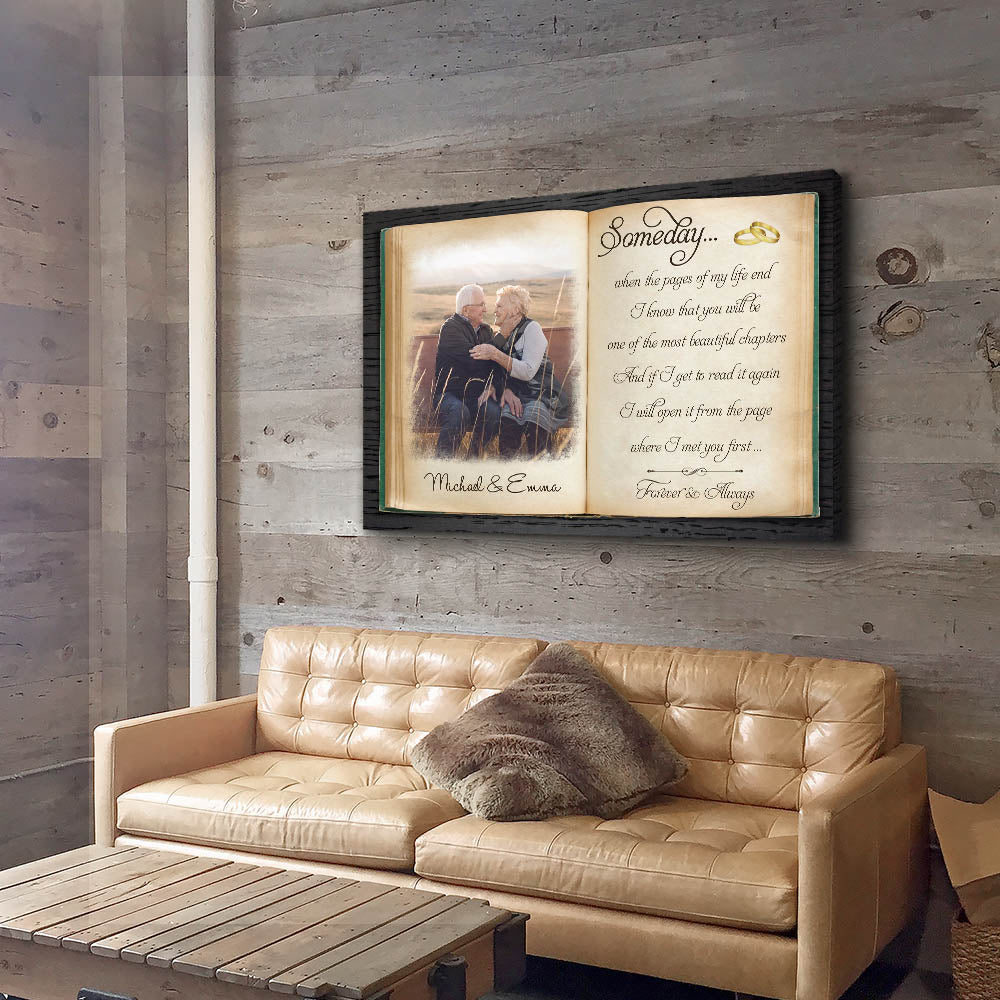 The Pages Of My Life - Personalized Custom Photo Canvas