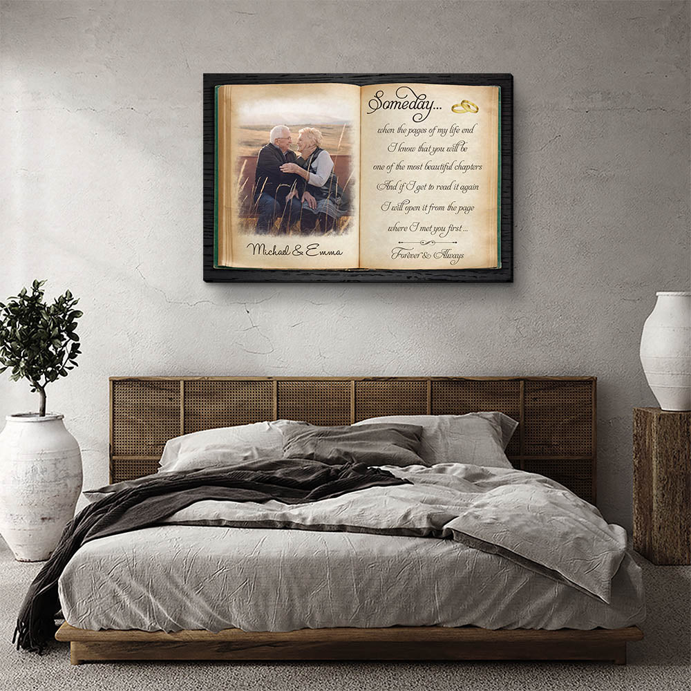 The Pages Of My Life - Personalized Custom Photo Canvas