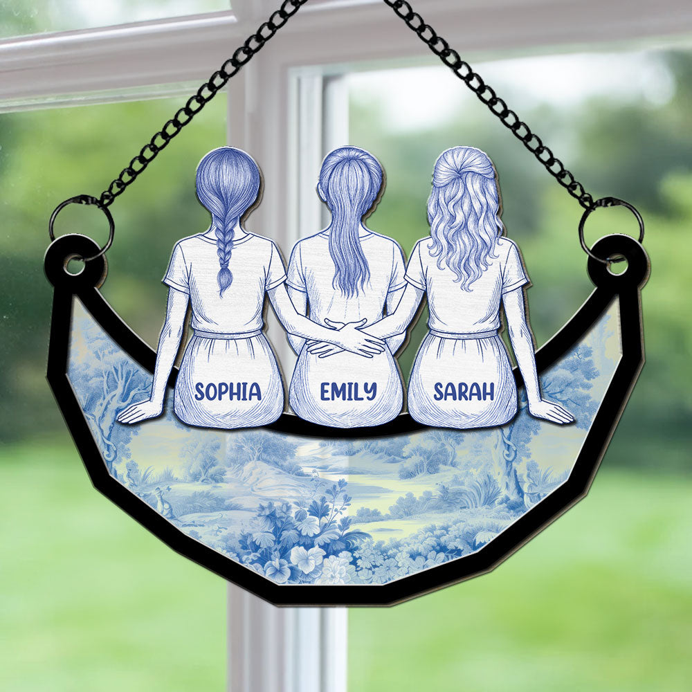 Bestie For A Lifetime - Personalized Custom Suncatcher