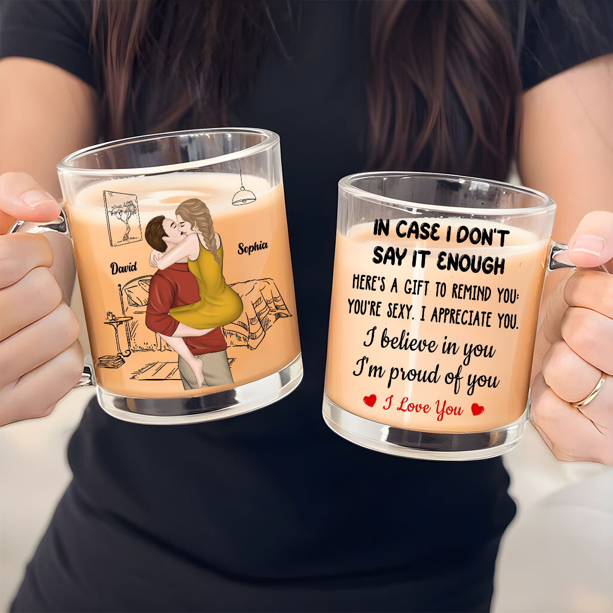 I Believe In You - Personalized Custom Glass Mug