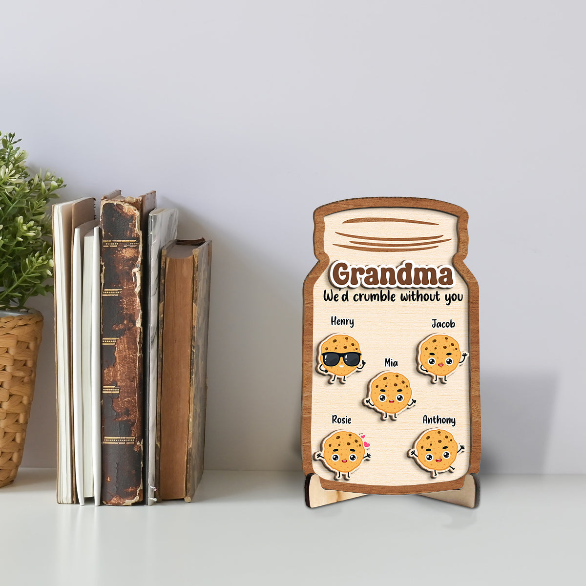 Grandma Cookies - Personalized Custom Wooden Plaque