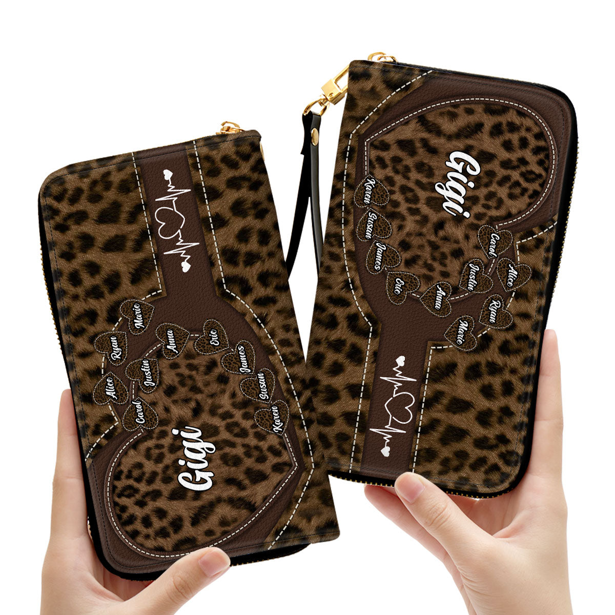 Sweetheart Of Grandma - Personalized Custom Leather Wallet