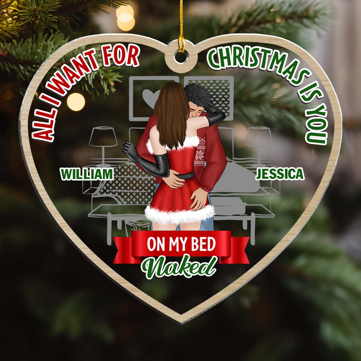 Tell Me I'm Yours - Personalized Custom Acrylic Ornament