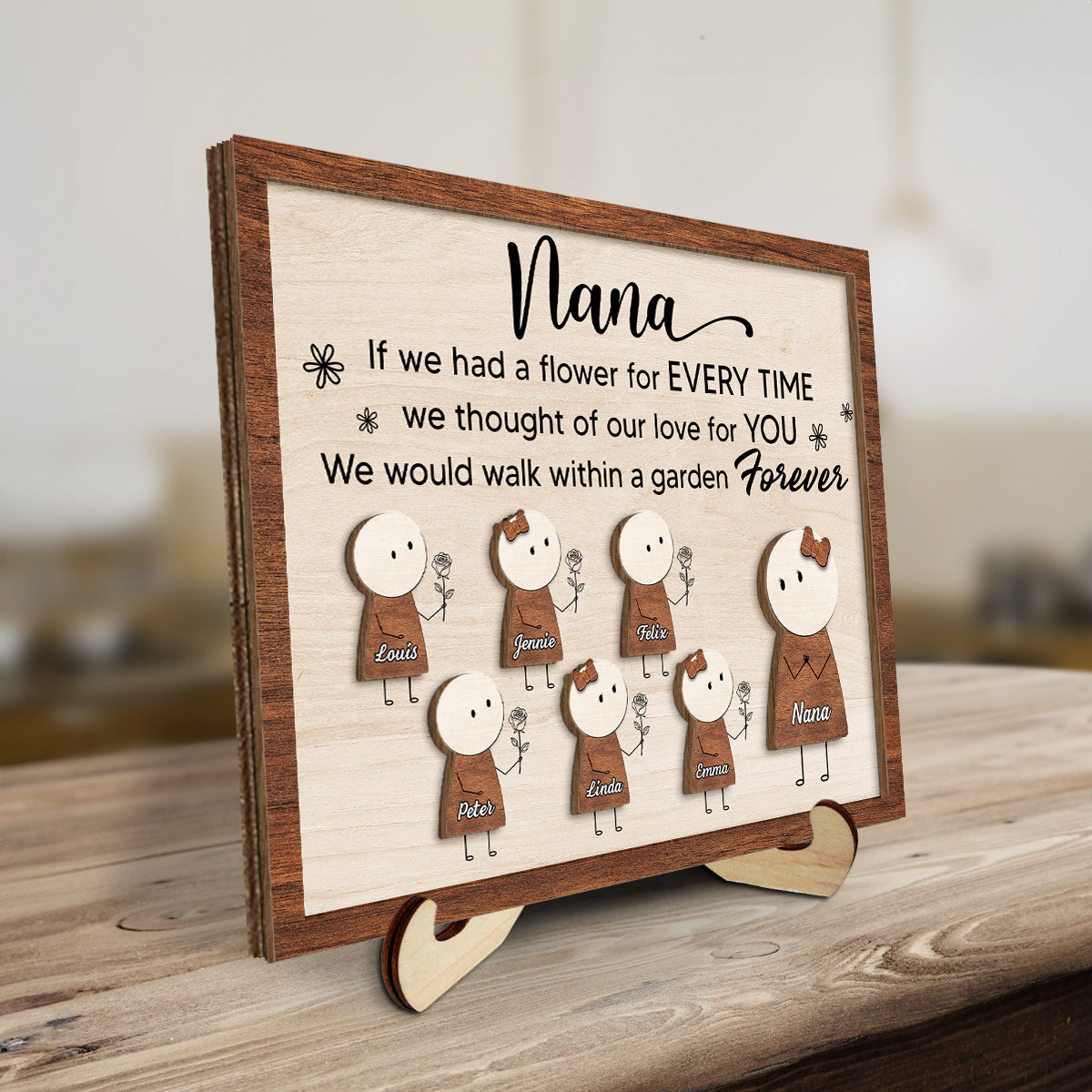Our Love For You - Personalized Custom Wooden Plaque