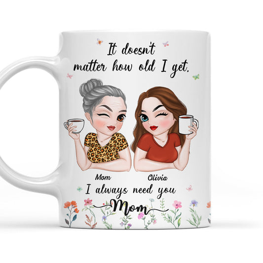 I Need My Mom Here - Personalized Custom Coffee Mug