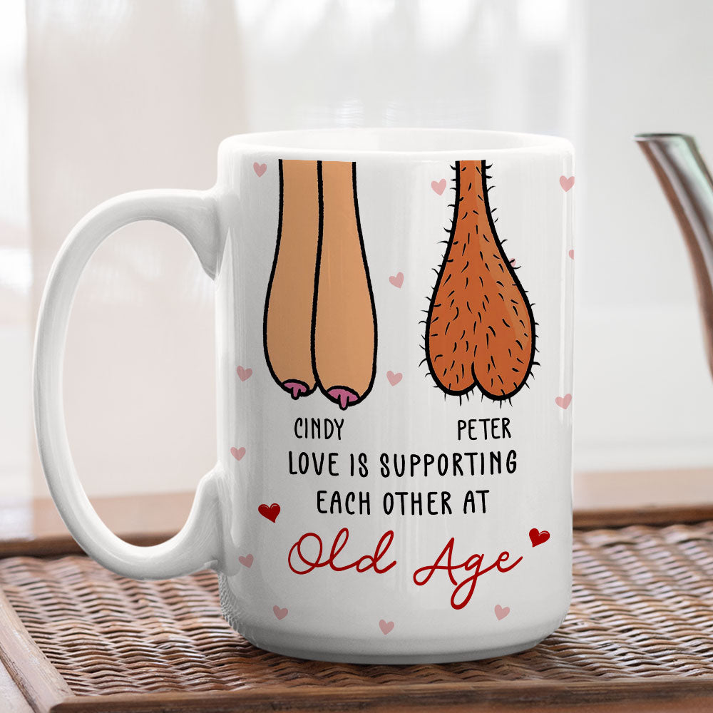 Love Is Supporting - Personalized Custom Coffee Mug