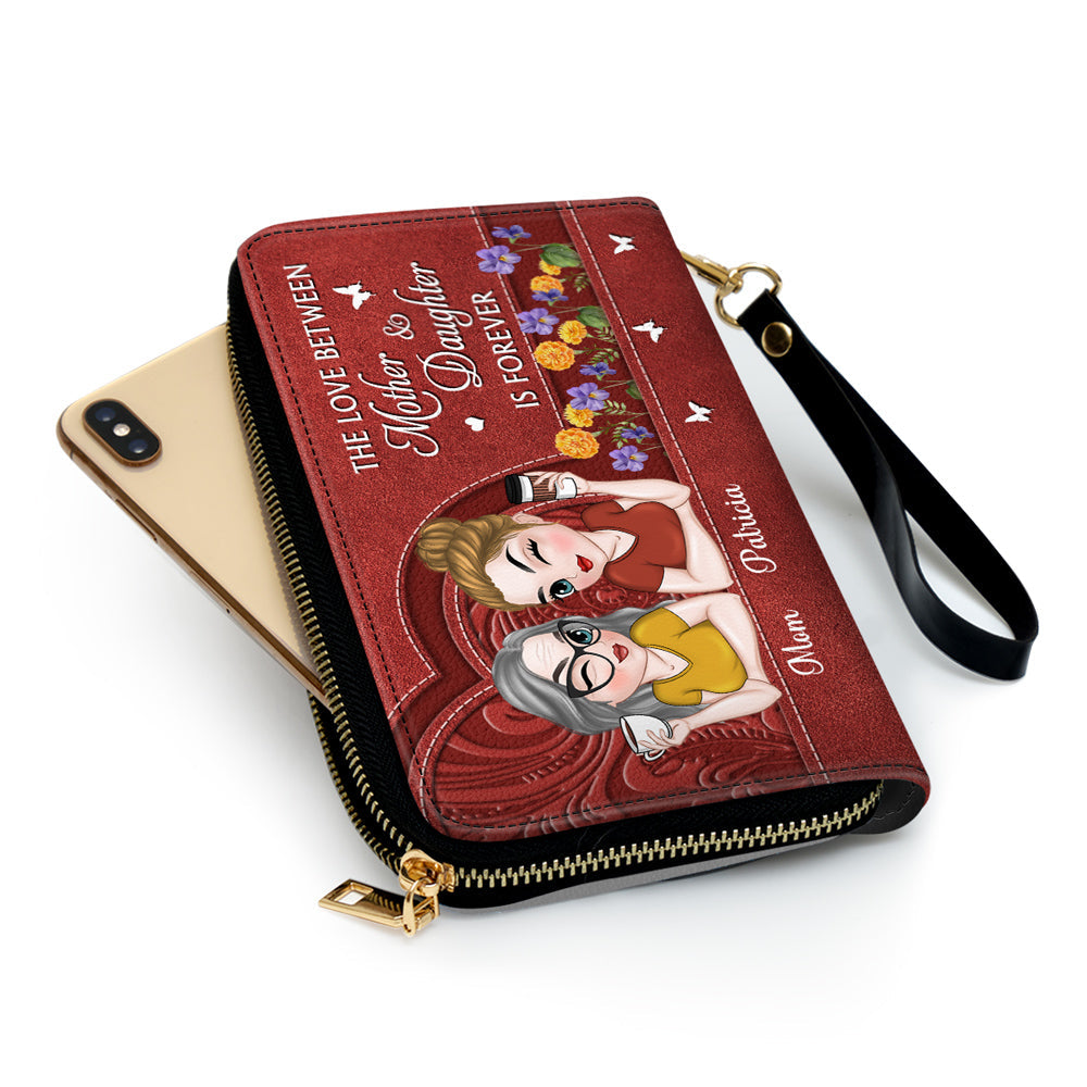 Remember I Love You Mom - Personalized Custom Leather Wallet