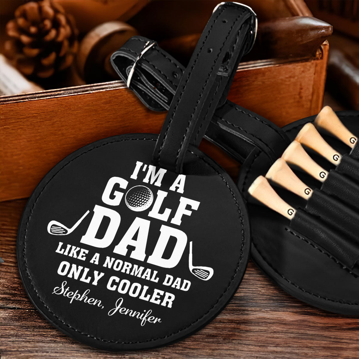 Cool Golf Dad - Personalized Custom Golf Tee Bag