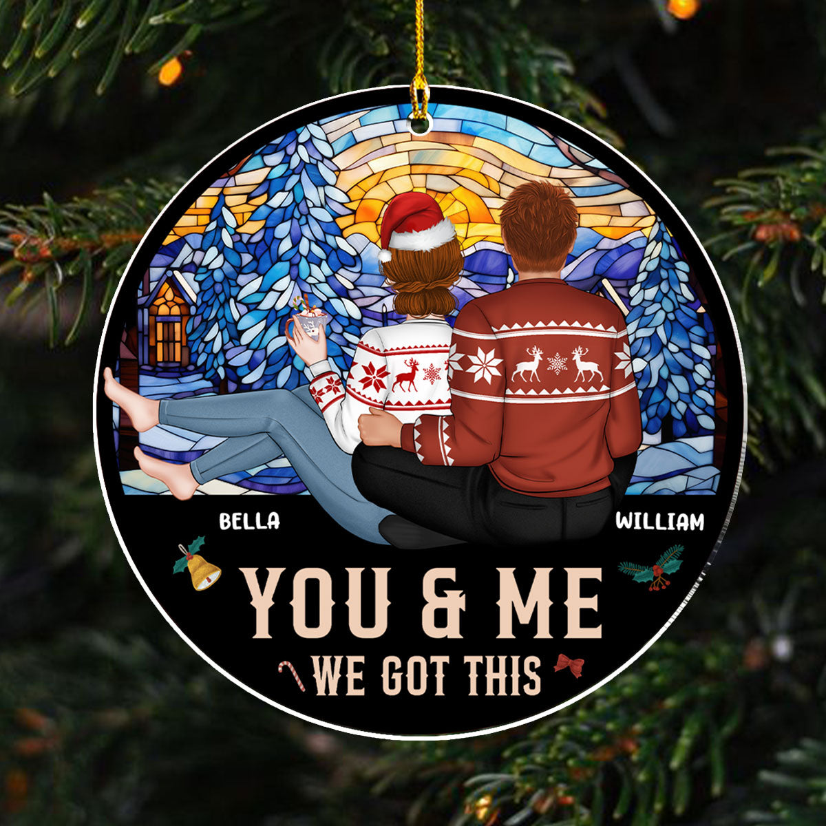 Me And You - Personalized Custom Acrylic Ornament