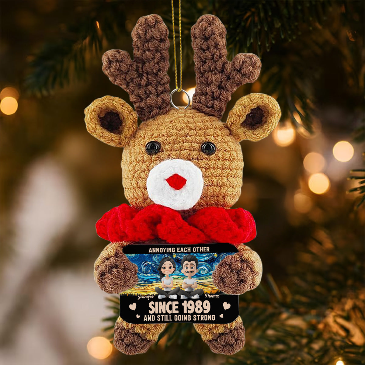 Love You Forever - Personalized Custom Deer Crocheted Ornament