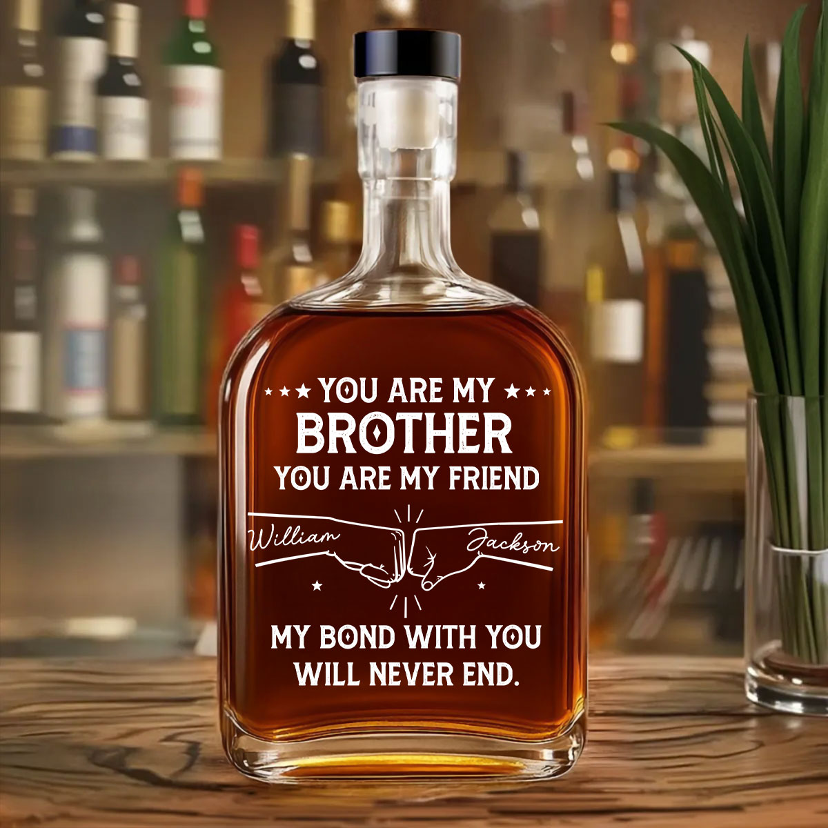 My Bond With You - Personalized Custom Spirits Decanter
