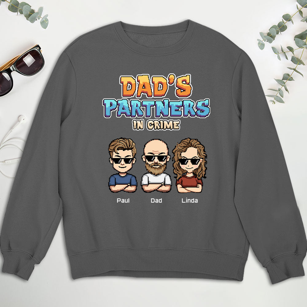 Dad Partners In Crime - Personalized Custom Shirt