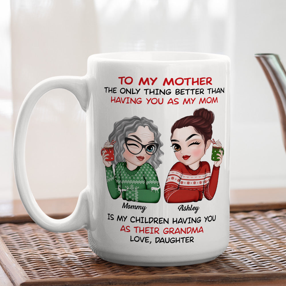 To My Mother Merry Christmas - Personalized Custom Coffee Mug