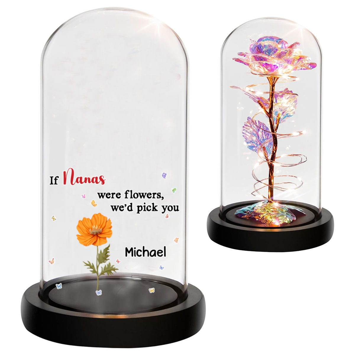 We Would Pick You - Personalized Custom Sparkly Rose