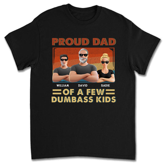 Proud Dad Of Some Wild Kids - Personalized Custom Shirt