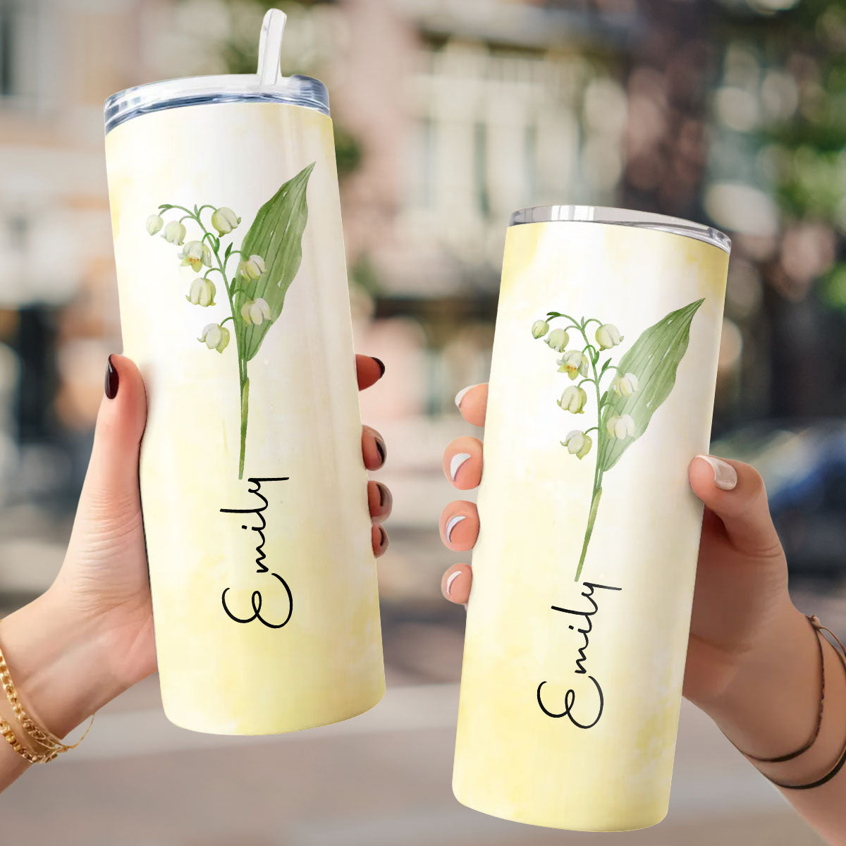 Friendship Is Beautiful - Personalized Custom Skinny Tumbler