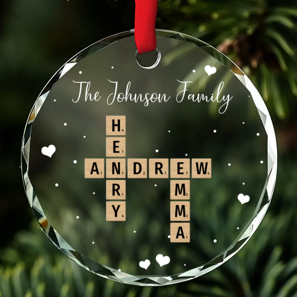 Together We Complete The Puzzle - Personalized Custom Glass Ornament