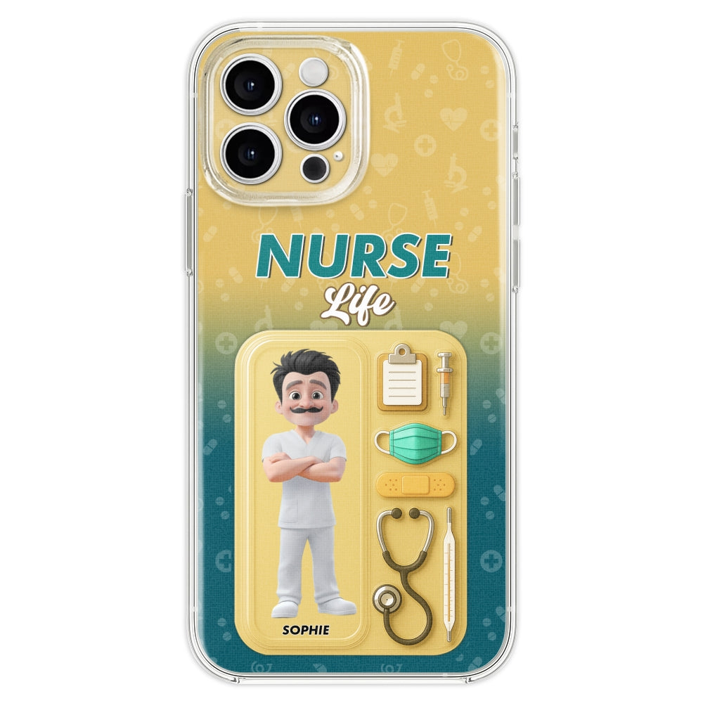 Proud Of Nurse Life - Personalized Custom Phone Case