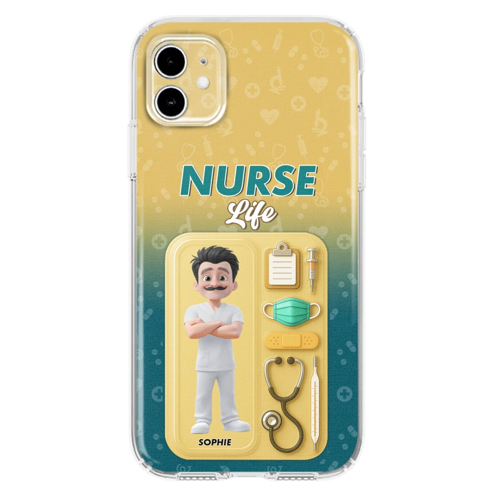 Proud Of Nurse Life - Personalized Custom Phone Case