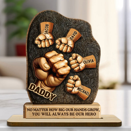 We Will Always Reach For You - Personalized Custom 2-Layer Wood Plaque With Flat Base