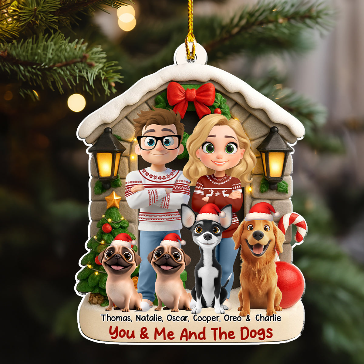 Bond Of Love - Personalized Custom 3D Effect Acrylic Ornament