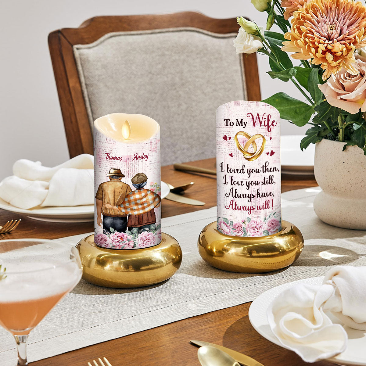 Love You Still - Personalized Custom LED Candle