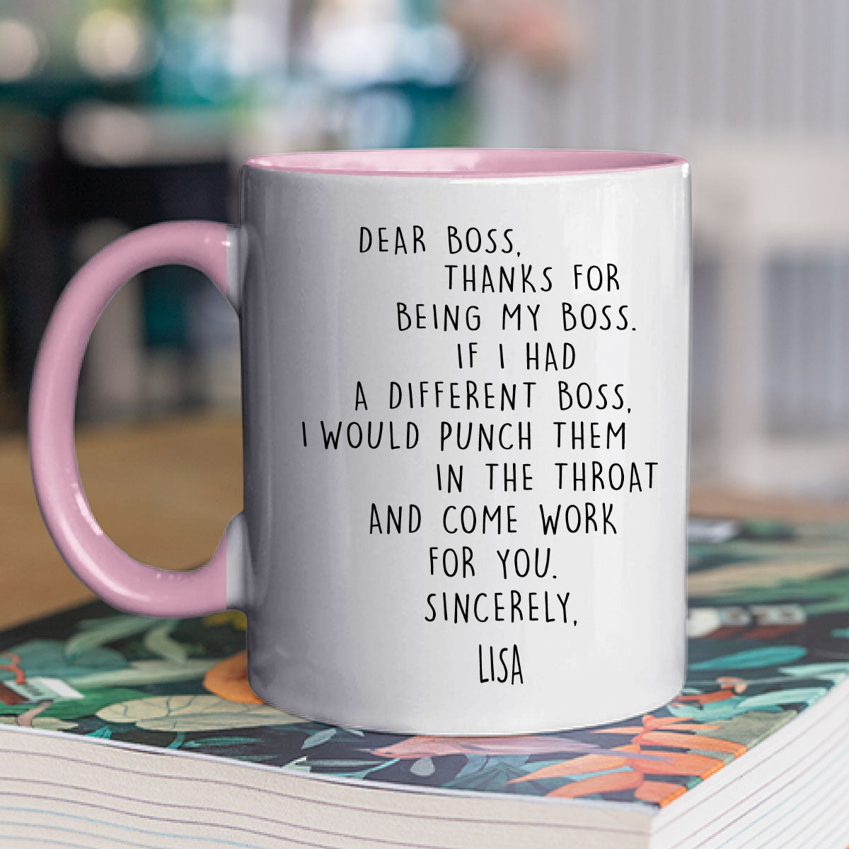 If I Had A Different Boss - Personalized Custom Accent Mug
