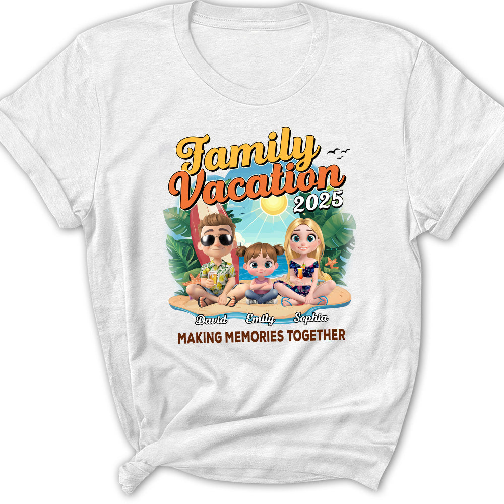 Family Vacation Making Memories Together - Personalized Custom Shirt