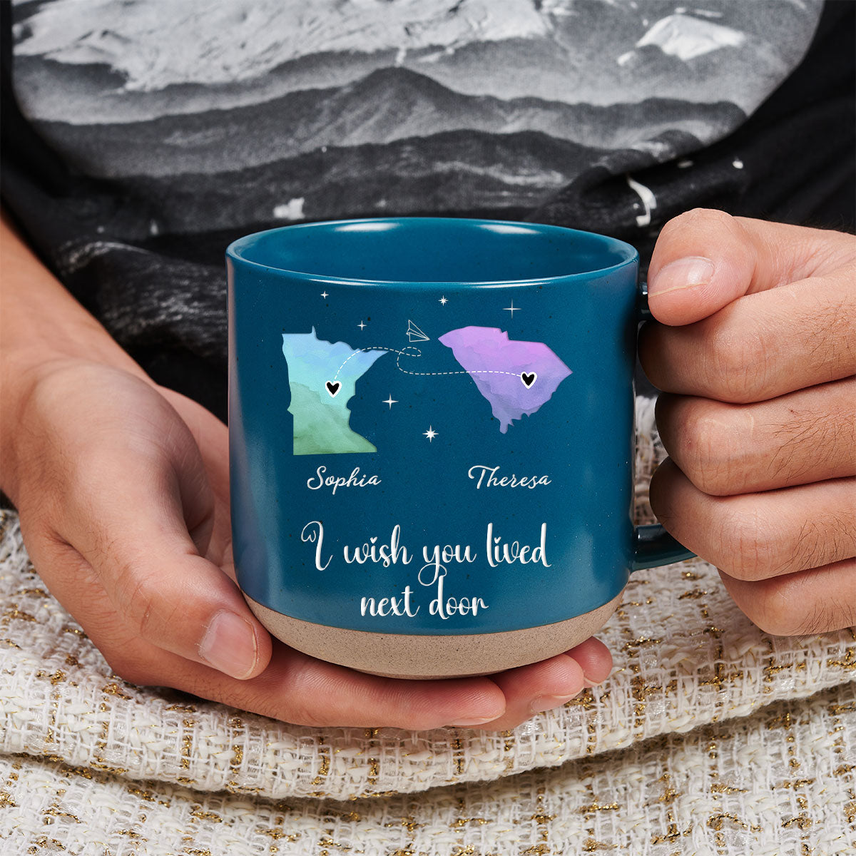 I Hope We Were Neighbors - Personalized Custom Pottery Mug