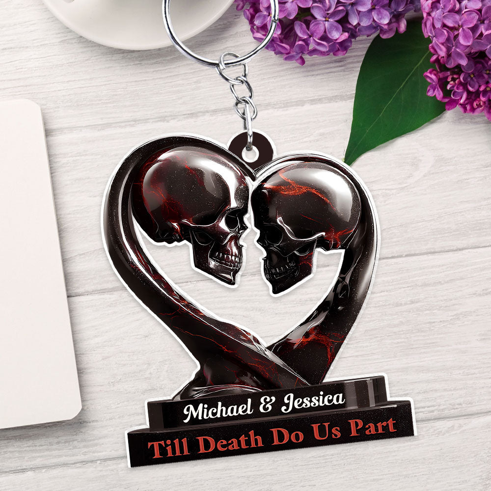 Till Death Do Us Part - Personalized Custom Acrylic Keychain