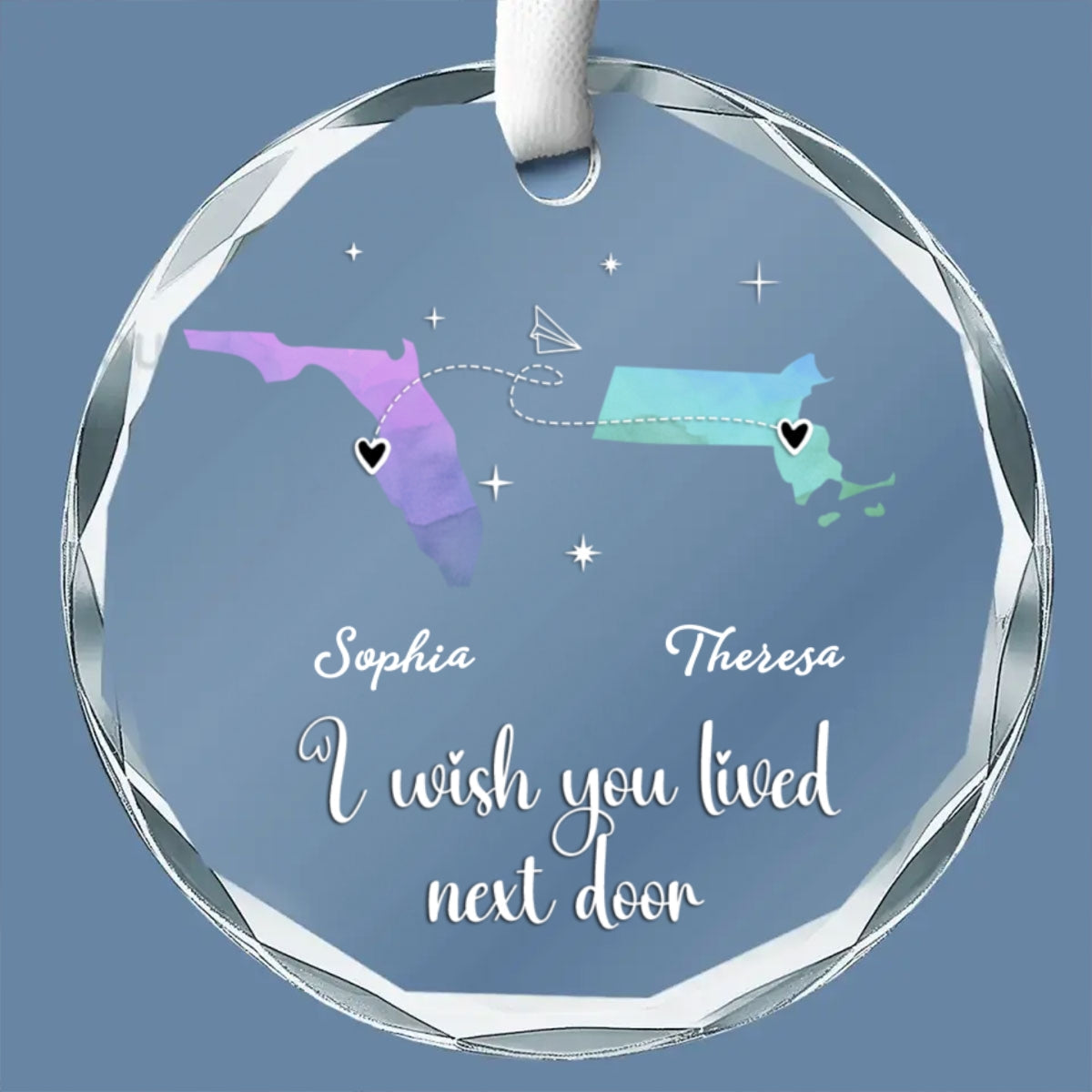 True Friendship Is A Precious Gift - Personalized Custom Glass Ornament