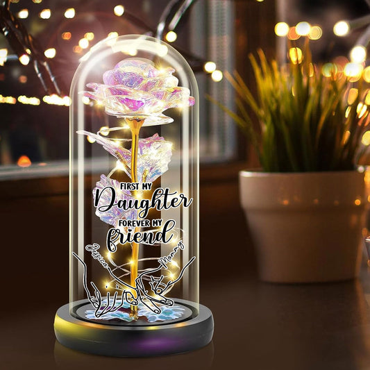 Forever My Friend - Personalized Custom Sparkly Rose