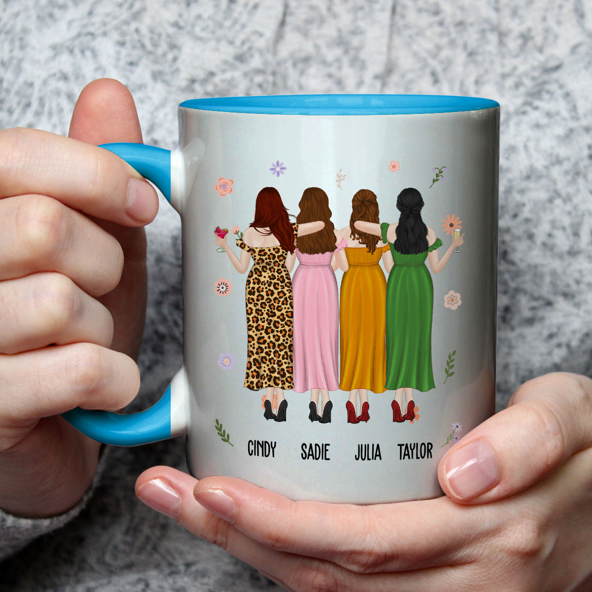 You Are My Favorite Bestie - Personalized Custom Accent Mug