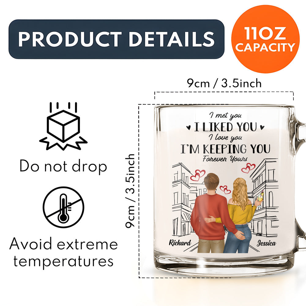 Forever Love You - Personalized Custom Glass Mug