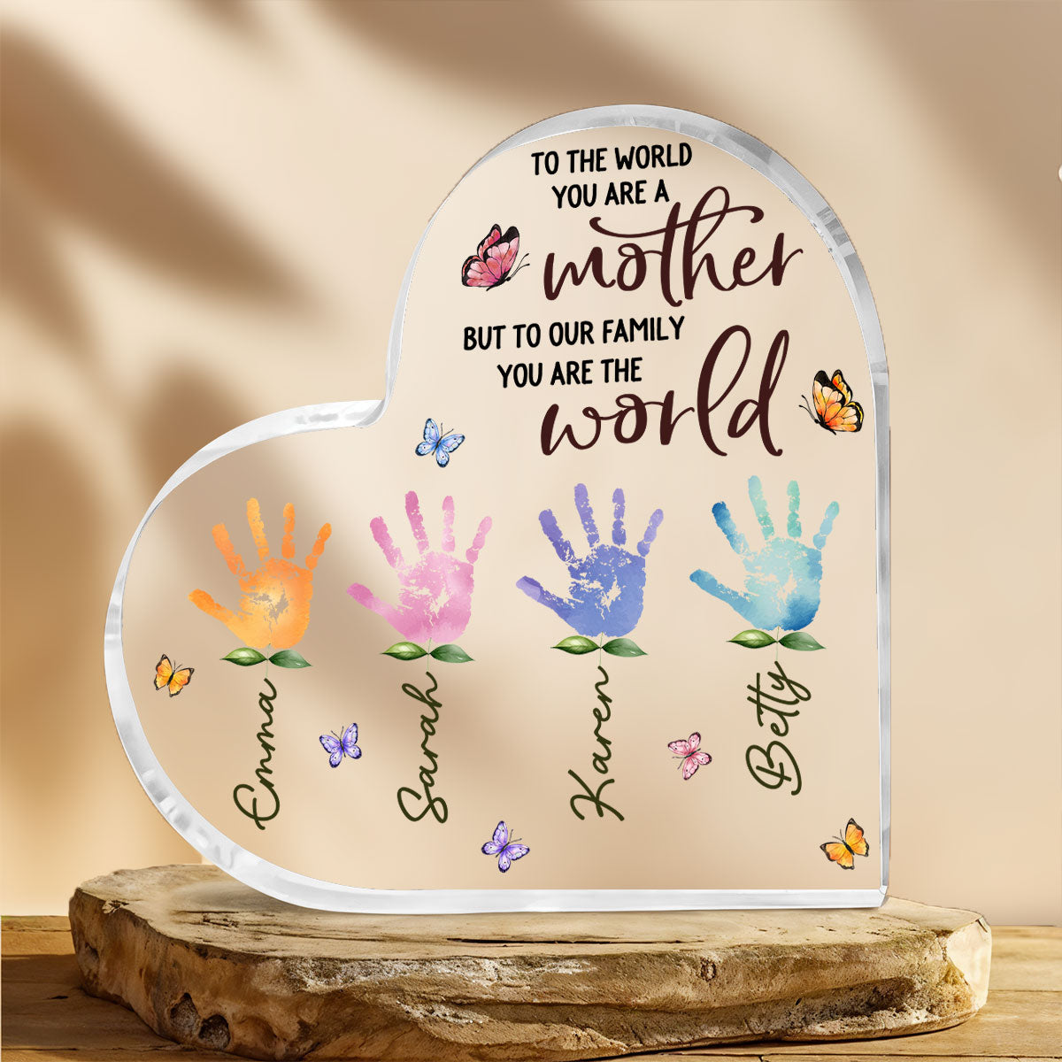 You Are The World Version 2 - Personalized Custom Acrylic Plaque