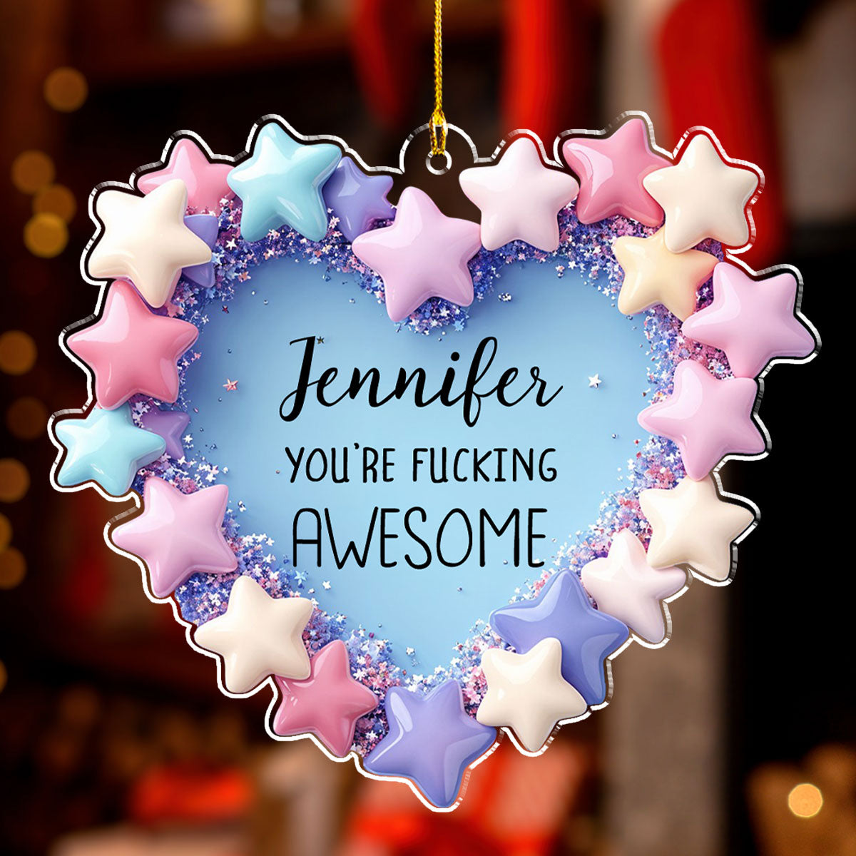You Are Awesome Bestie - Personalized Custom Acrylic Ornament