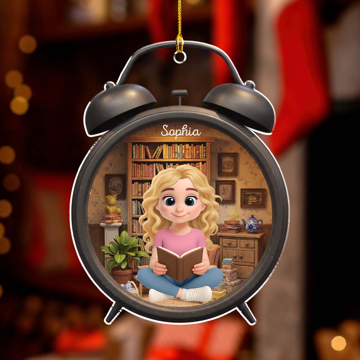 Book Lovers - Personalized Custom Acrylic Ornament