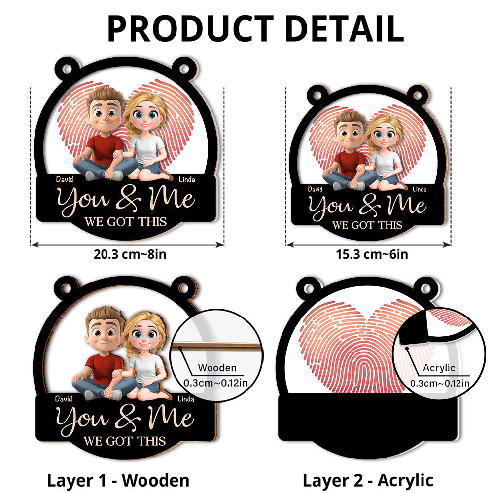 Annoying Each Other For Many Years - Personalized Custom Suncatcher