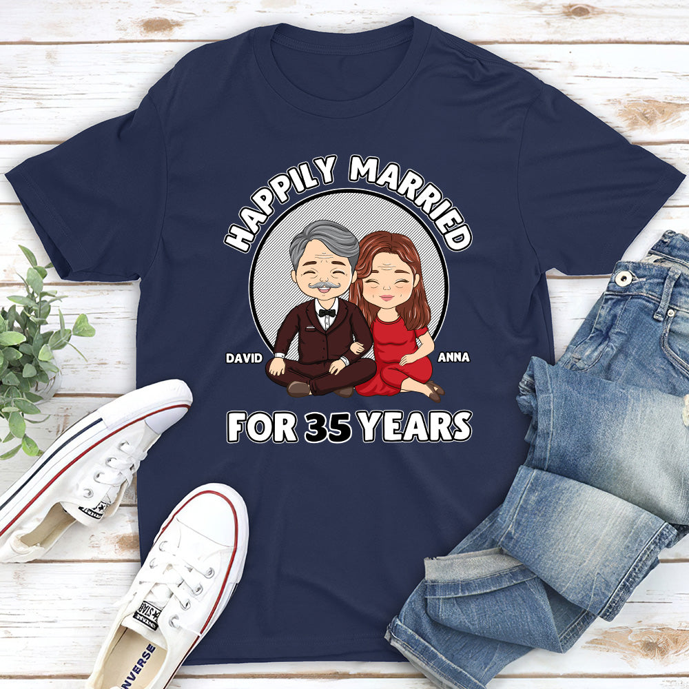 Happily Married - Personalized Custom Classic T-shirt