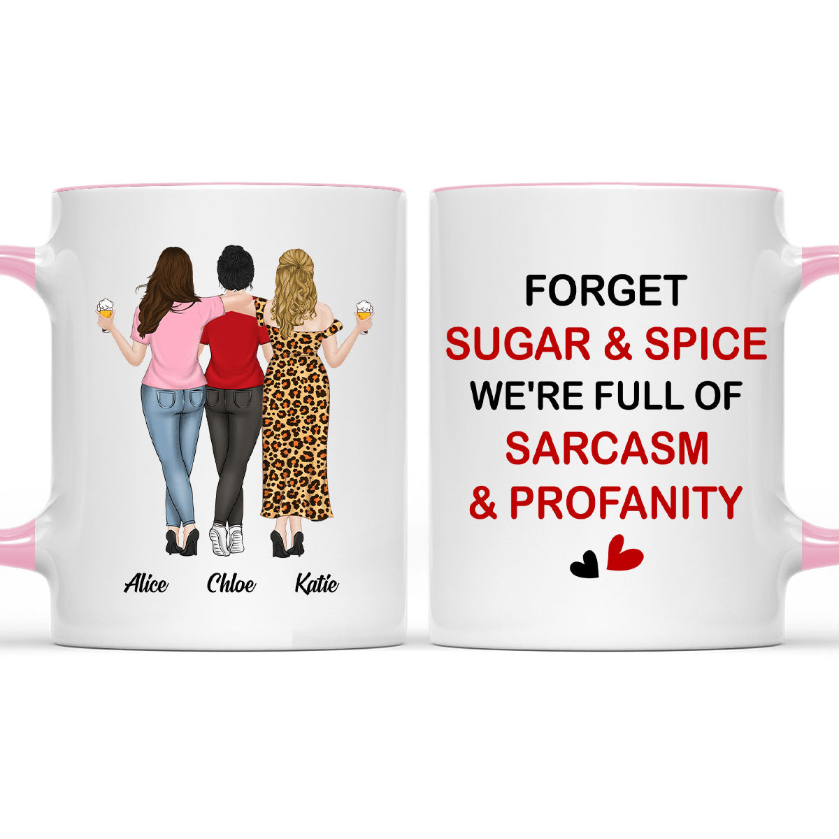 Sugar And Spice - Personalized Custom Accent Mug