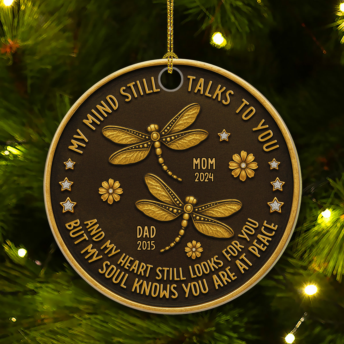 Talk To You Forever - Personalized Custom Ceramic Ornament