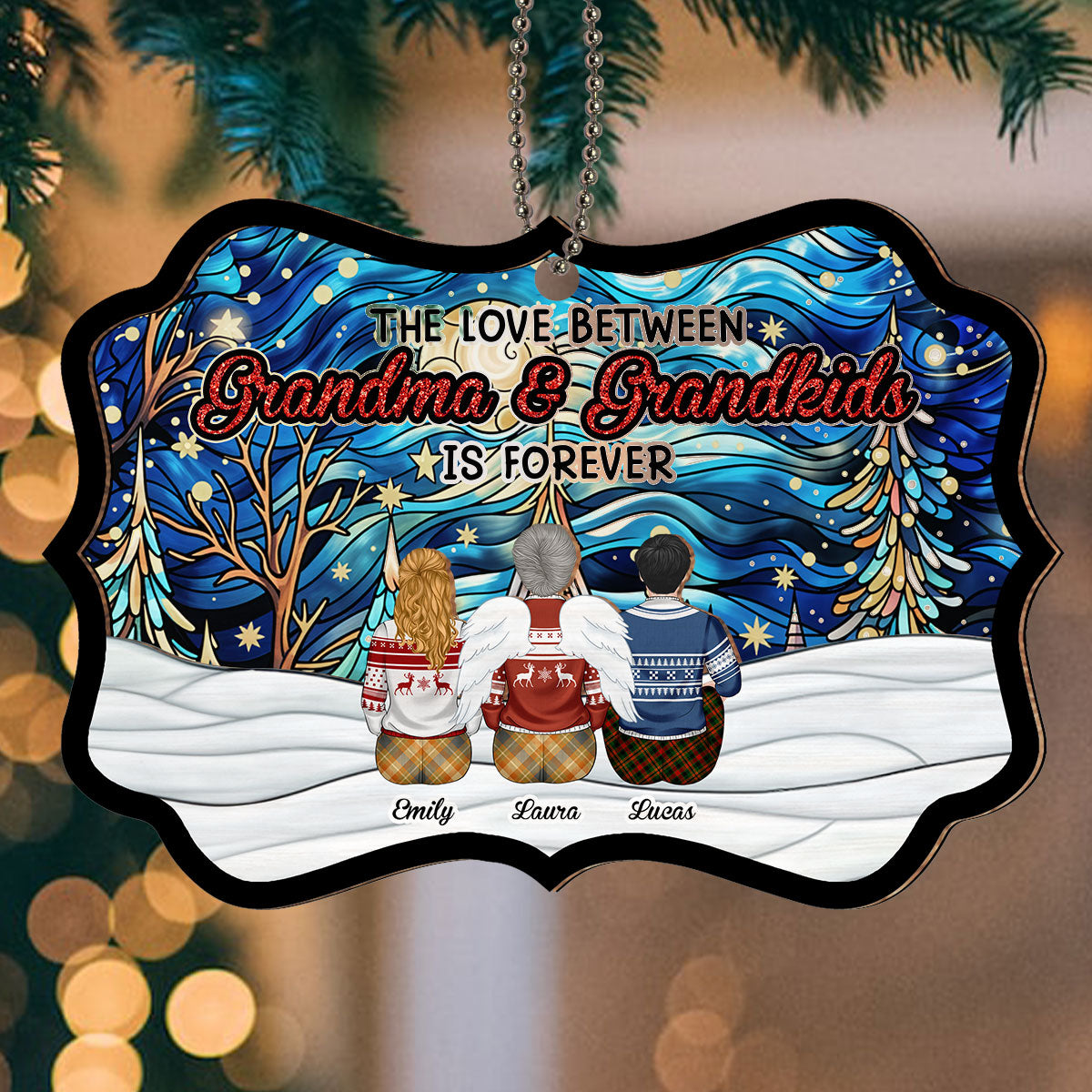 The Love Between - Personalized Custom Suncatcher Ornament