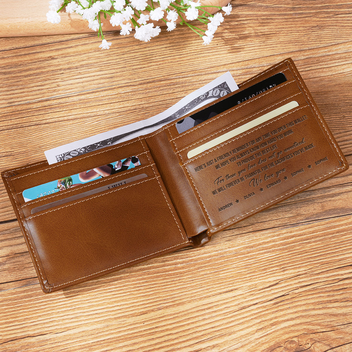 Legend Since - Personalized Custom Printed Men Leather Wallet