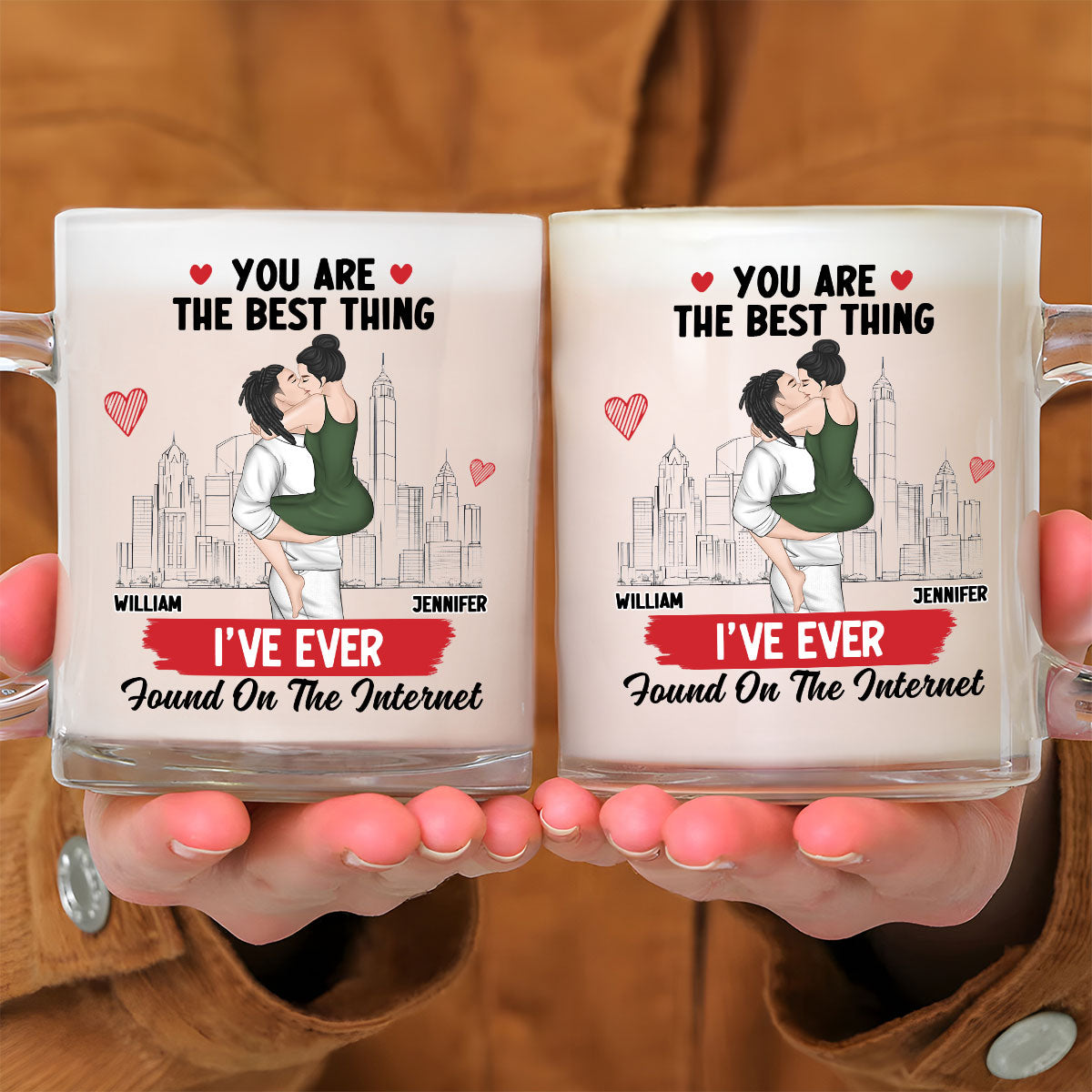 You Are The Best - Personalized Custom Glass Mug