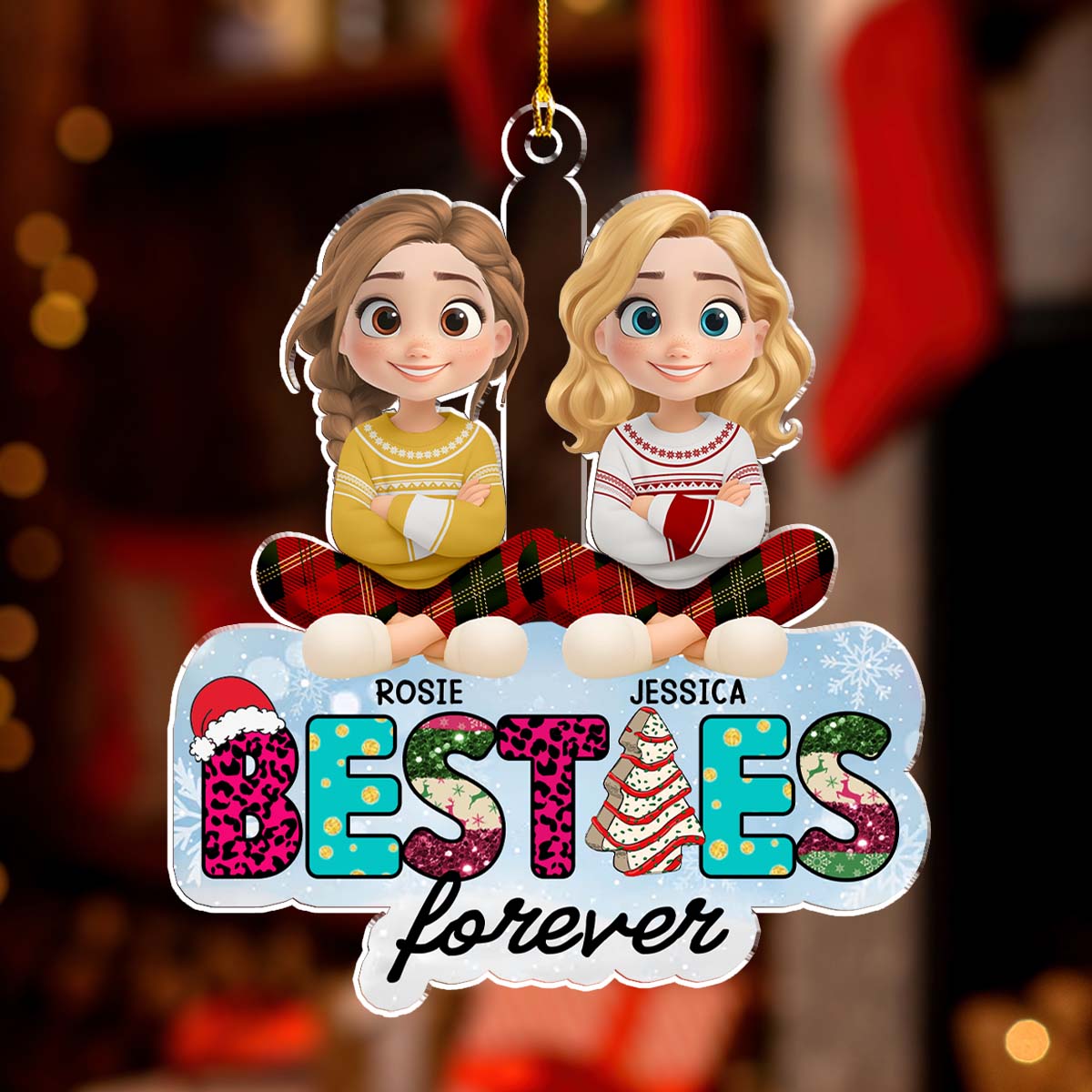 You Are The Best Bestie - Personalized Custom Acrylic Ornament